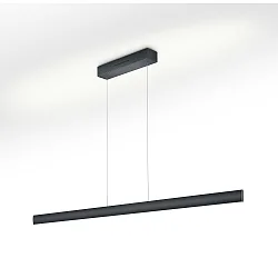 Luminaire à suspension RUNA-152 haut bas, Tunable White, réglable IP20, noir gradable