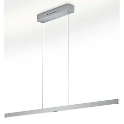 Luminaire à suspension LINN-L128 réglable, contrôlable avec des gestes IP20, nickel mat gradable