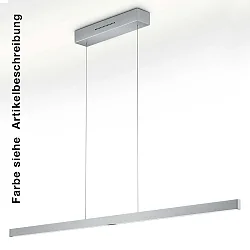 Luminaire à suspension LINN-L128 réglable, contrôlable avec des gestes IP20, noir gradable