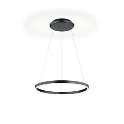 Luminaire à suspension SVEA-L60 haut bas, réglable, contrôlable avec des gestes IP20, noir
