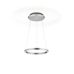Luminaire à suspension SVEA-L40 haut bas, réglable, contrôlable avec des gestes IP20, nickel mat