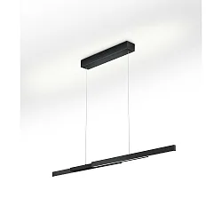 Luminaire à suspension LARA-L205 haut bas, réglable, contrôlable avec des gestes IP20, noir gradable