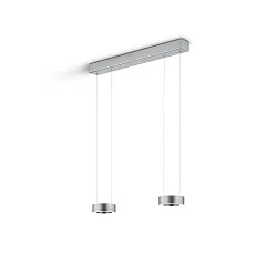 Luminaire à suspension ZERA-2 IP20, nickel mat gradable