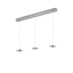 pendant luminaire DAJA-3 adjustable, controllable with gestures IP20, nickel matt dimmable