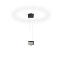 Luminaire à suspension SIDRA-1 haut / bas, réglable, contrôlable avec des gestes IP20, noir gradable