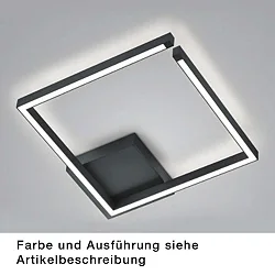 Luminaire de plafond YOKO-Q, nickel mat