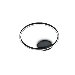 ceiling luminaire SOLEA round IP20, black dimmable