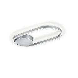 Luminaire de plafond RIKE IP20, nickel mat gradable