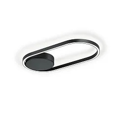 Luminaire de plafond RIKE IP20, noir gradable