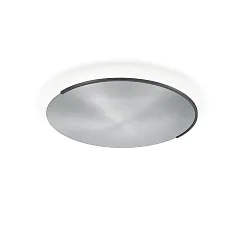 Luminaire de plafond ASTRA-C-60 rond, Casambi IP20, nickel mat, noir gradable