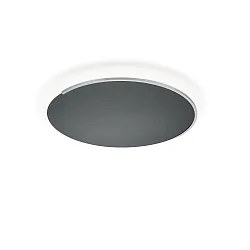 Luminaire de plafond ASTRA-C-60 rond, Casambi IP20, nickel mat, noir gradable