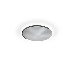 Luminaire de plafond ASTRA-C-40 rond, Casambi IP20, nickel mat, noir gradable