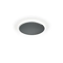 Luminaire de plafond ASTRA-C-40 rond, Casambi IP20, nickel mat, noir gradable