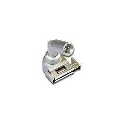 Showcase luminaire LED Track Point S for 24V LED Track, incl. adaptor, 2 lenses, swiveling, 1.5W 3000K 10/30°, alu