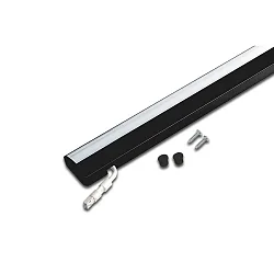 LED under-cabinet luminaire LED ModuLite F, IP20, 230V HVLCS, CRi>90, 60cm, with switch, 10W 3000K 950lm 120°, black