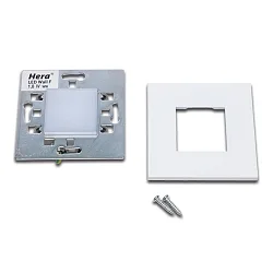 Luminaire d'encastrement mural  LED WALL F IP20, opale, blanche gradable