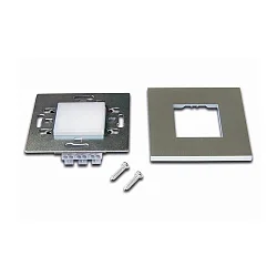 Lumière encastrée WALL IF rayonnement latéral, avec diffuseur IP20, acier inoxydable  1,8W 90lm 3000K 120° 120° CRI 80