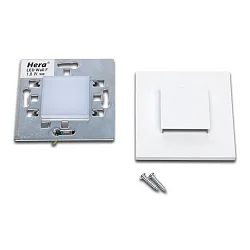 Luminaire d'encastrement mural  LED WALL UP&DOWN IP20, opale, blanche gradable