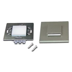 Luminaire d'encastrement mural  LED WALL UP&DOWN IP20, acier inoxydable, opale gradable