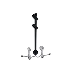 LED Duo Spot for object lighting, seamless height up to 30cm, 24V DC, CRi>90, rotatable, swiveling, 2x 1.5W 4000K 38°, black