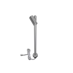 LED Mono Spot for object lighting, seamless height up to 30cm, 24V DC, CRi>90, rotatable, swiveling, 1.5W 3000K 38°, alu