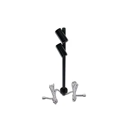 Luminaire d'objet  LED DUO SPOT réglable IP20, satiné, noir mat gradable