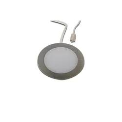 Lumière encastrée FAR 58 - LED-24 rond IP44/IP20, acier inoxydable brossé gradable 3W 225lm 3000K 115° 115° CRI > 93