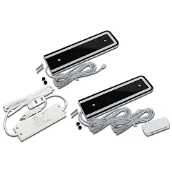 Eclairage sous meuble IP20, aluminium, mat