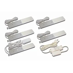 Eclairage sous meuble S-PAD F conducteur inclus, lot de 5, avec variateur tactile IP20