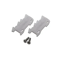 Clip de fixation lot de 2, transparent
