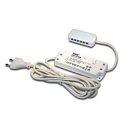 Transformateur LED-24 avec prise de courant, 12 fois, blanche