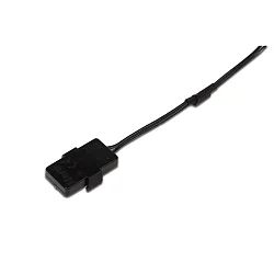 Alimentateur central pour 24V FLAT TRACK, noir 