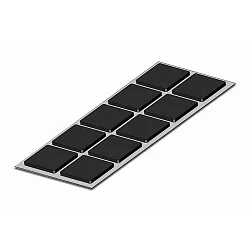 caoutchouc FOAM RUBBER lot de 10, noir