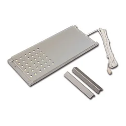 Eclairage sous meuble LED L-PAD plat, avec prise de courant, dimmable IP20, aluminium, transparent gradable 7