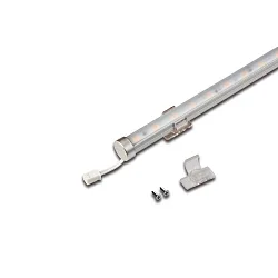 Luminaire de surface LED PIPE rond, rotatif IP20, aluminium, opale gradable