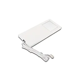 LED under-cabinet luminaire LED Slim-Pad F, IP20, homogeneous area light, LED24 connection, 5W 3000K, white