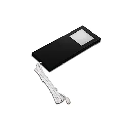 LED under-cabinet luminaire LED Slim-Pad F, IP20, homogeneous area light, LED24 connection, 5W 3000K, black
