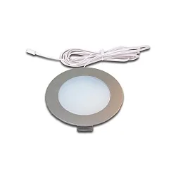 Recessed LED panel luminaire FR 78-LED, IP44, LED24 connection, CRi>90, 4W 4000K 270lm 110°, matt chrome