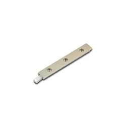 Halogène sur rail LED 2-LINK PIXEL avec prise de courant, avec optique de lentille IP20, aluminium mat gradable