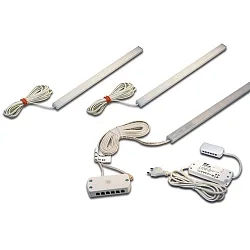 Applique et plafonnier LED ADD-ON MINI lot de 3, dimmable IP20, aluminium, opale gradable