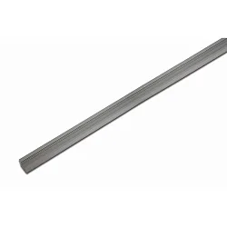 Profil d'aile MILLED-IN 9MM/7MM FOR 4MM STRIPS / 100CM, acier inoxydable