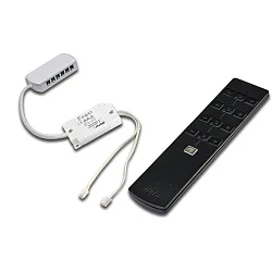 24V Dimming controller radio 80W with 12-fold distributor incl. 4-channel radio remote control