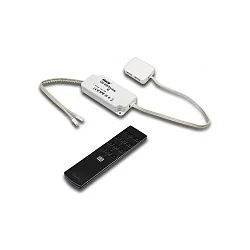 Contrôleur 24V RGB 4 fois, RGB, contrôlable par radio, avec télécommande, blanc mat