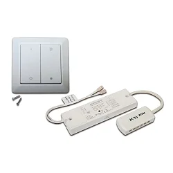 Interrupteur mural radio SINGLE COLOUR DIM ZIGBEE / ALEXA - 24V lot de 1, cinétique