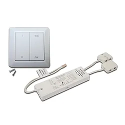 Interrupteur mural radio DYNAMIC DIM+CCT ZIGBEE / ALEXA - 24V lot de 1, cinétique, Sortie du signal de commande ZigBee (WiFi)
