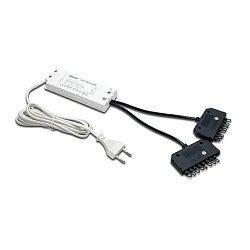 Transformateur LED 350 avec prise de courant, 9 fois, noir , blanche