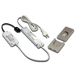 Transformateur LED 350 3 fois, version pour montage en surface, avec prise de courant, contrôlable par radio