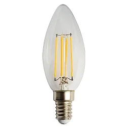 Ampoule à filament forme bougie C35 E14 400lm 2700K 320° CRI 80 