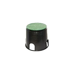 Heitronic Floor installation box Ø top 16,8cm, Ø below 20cm, with 2 outputs open and 2 outputs to open later