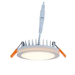 Downlight AURORA version pour montage encastré, conducteur inclus, rayonnement latéral IP20, blanche 
